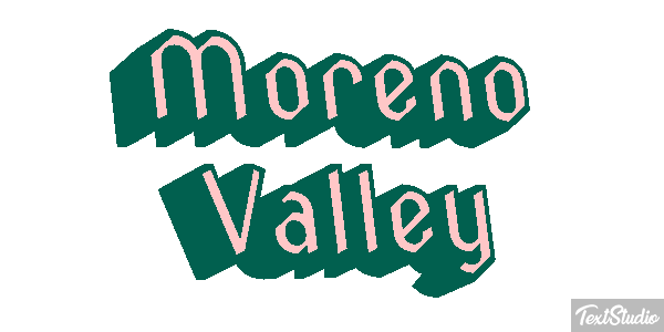 Moreno Valley Tekst effect