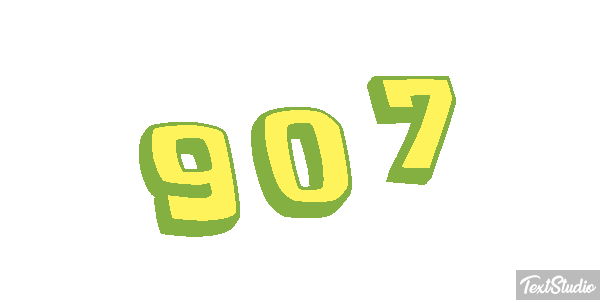 907 Tekst effect