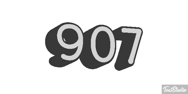 907 Tekst effect