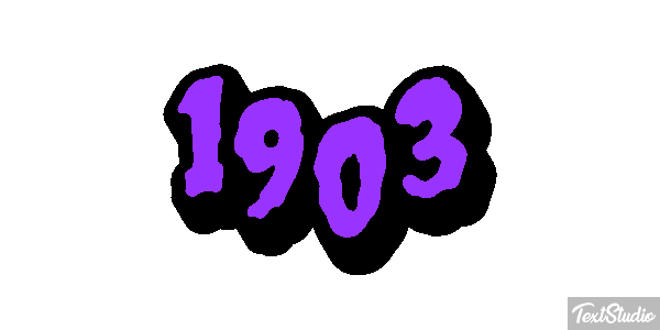 1903 Tekst effect