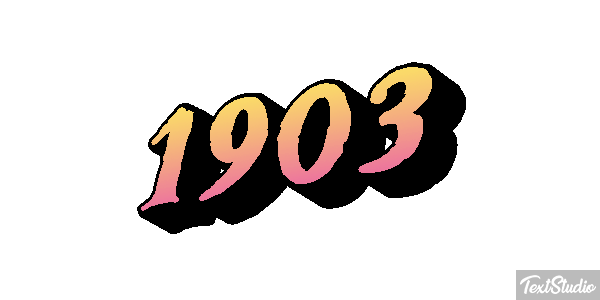 1903 Tekst effect