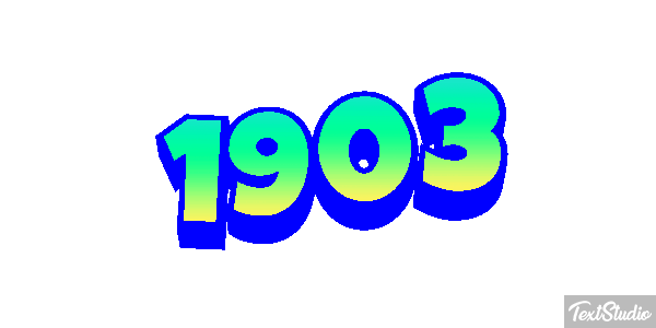 1903 Tekst effect