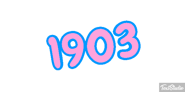 1903 Tekst effect