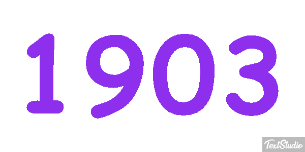 1903 Tekst effect