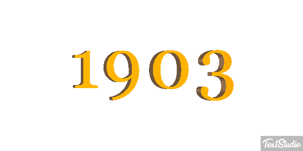 1903 Tekst effect