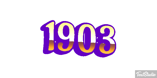 1903 Tekst effect