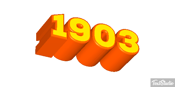 1903 Tekst effect