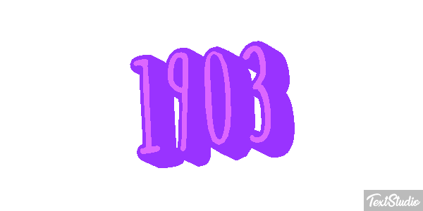 1903 Tekst effect
