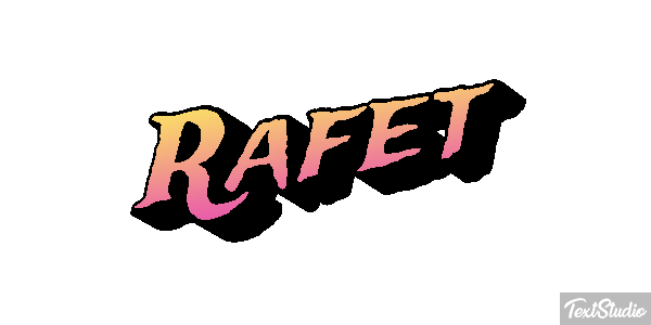Rafet Effetto testo