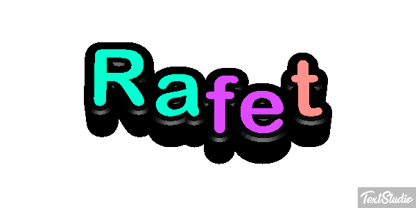 Rafet Effetto testo