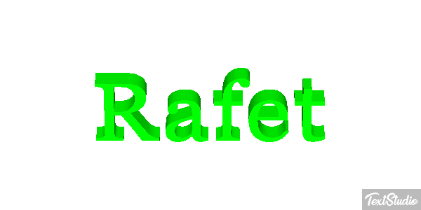 Rafet Effetto testo