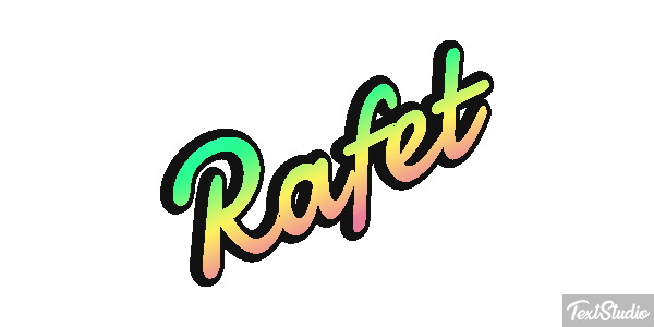 Rafet Effetto testo