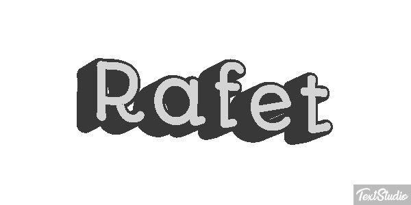 Rafet Effetto testo