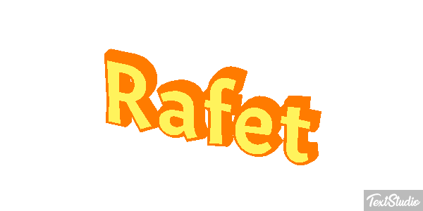 Rafet Effetto testo