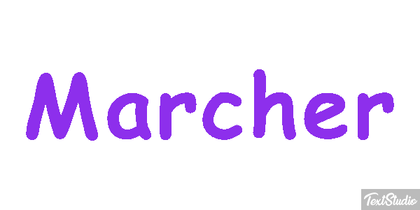 Marcher Effet de texte