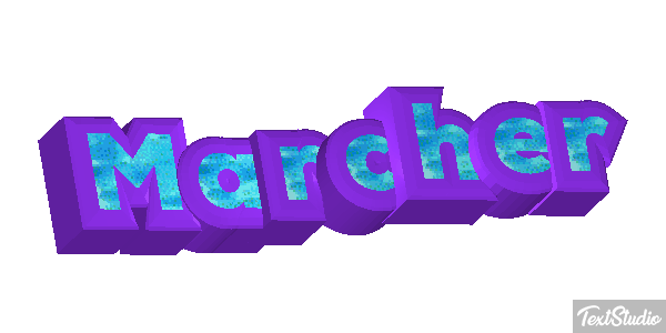 Marcher Effet de texte