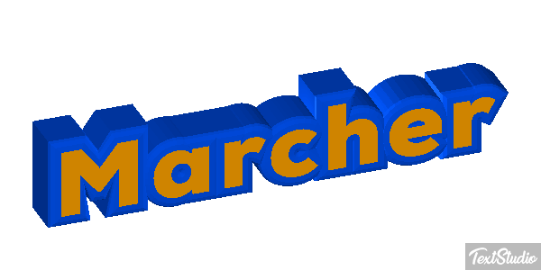 Marcher Effet de texte