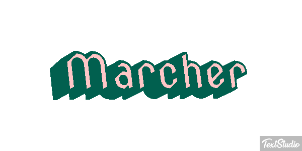 Marcher Effet de texte