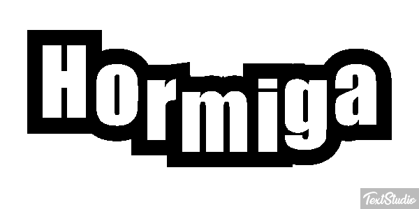 Hormiga Efeito do texto