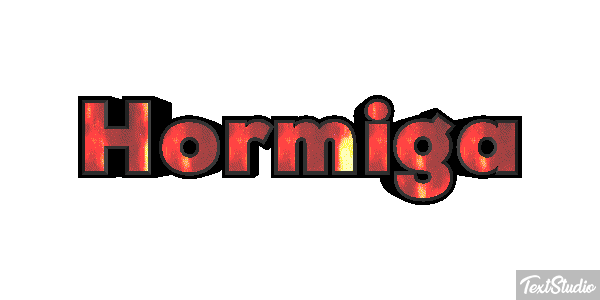 Hormiga Efeito do texto