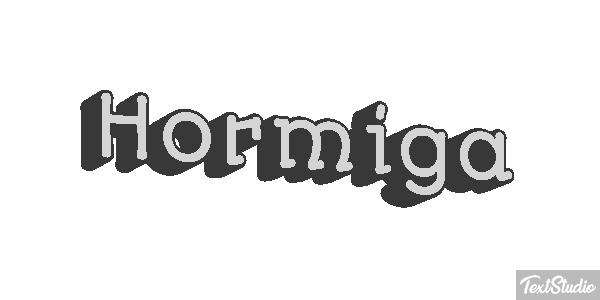 Hormiga Efeito do texto