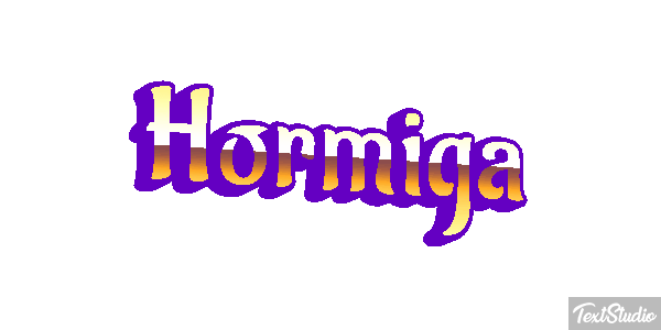 Hormiga Efeito do texto