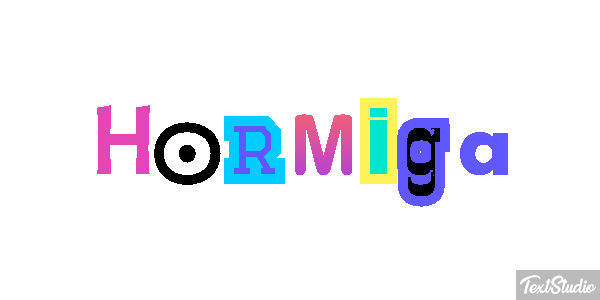 Hormiga Efeito do texto