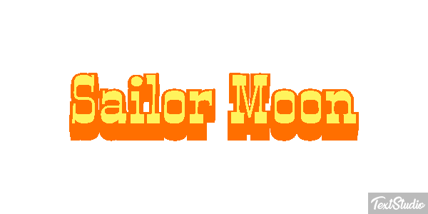 Sailor Moon Texteffekt