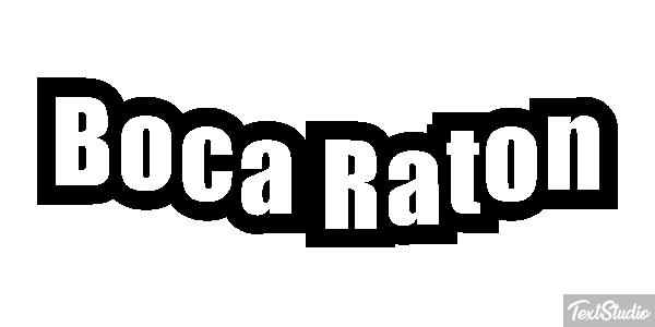 Boca Raton Efecto de texto