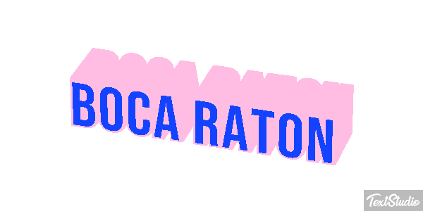 Boca Raton Efecto de texto