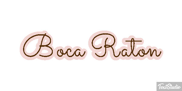 Boca Raton Efecto de texto