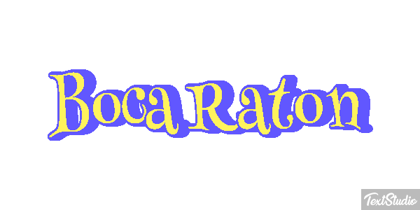 Boca Raton Efecto de texto