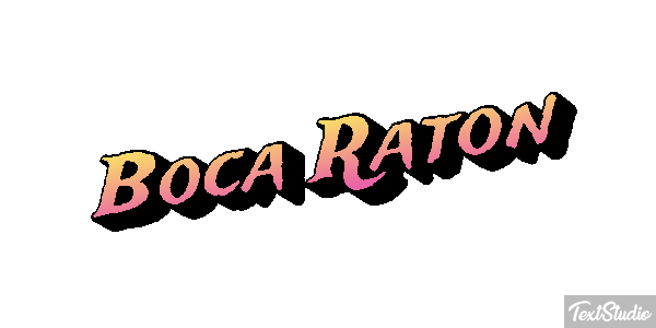 Boca Raton Efecto de texto