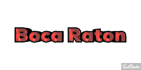 Boca Raton Efecto de texto