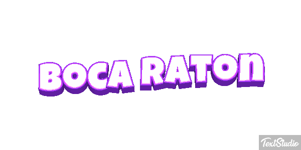 Boca Raton Efecto de texto