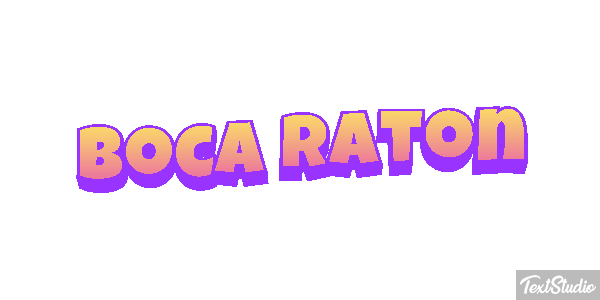 Boca Raton Efecto de texto