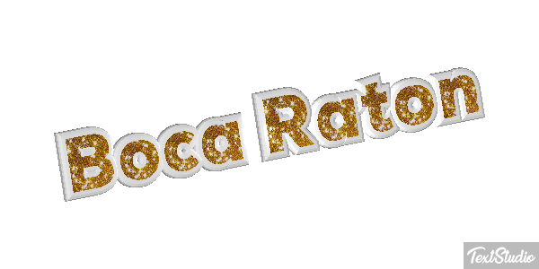 Boca Raton Efecto de texto