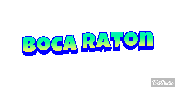 Boca Raton Efecto de texto