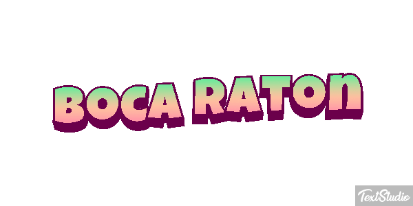 Boca Raton Efecto de texto