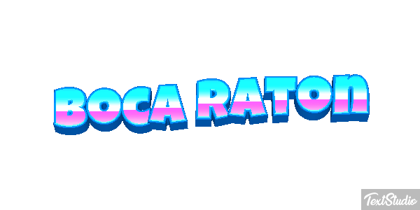 Boca Raton Efecto de texto