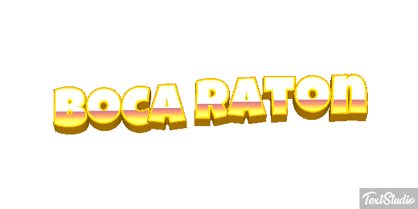 Boca Raton Efecto de texto