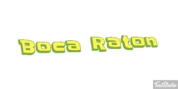Boca Raton Efecto de texto