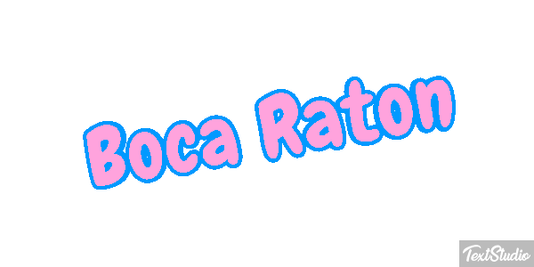 Boca Raton Efecto de texto