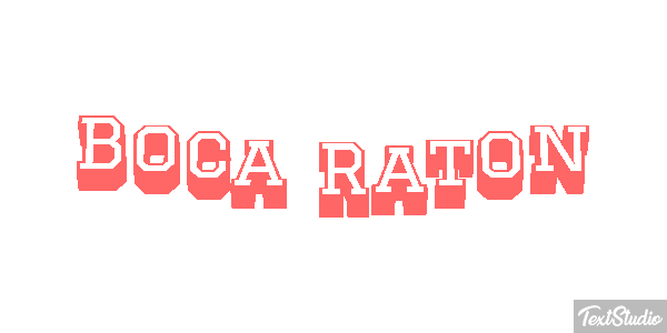 Boca Raton Efecto de texto