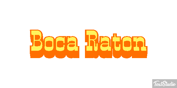 Boca Raton Efecto de texto