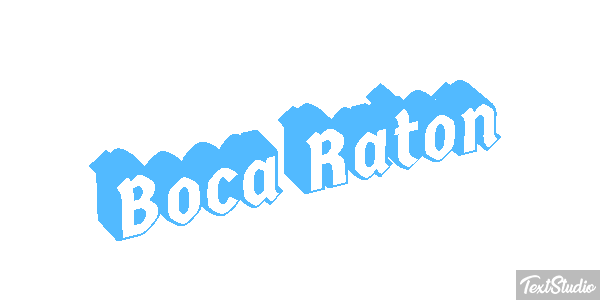 Boca Raton Efecto de texto