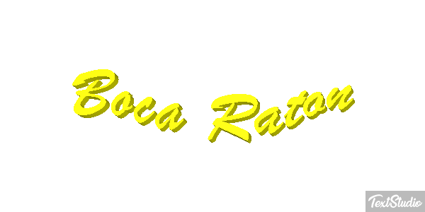 Boca Raton Efecto de texto