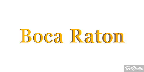 Boca Raton Efecto de texto