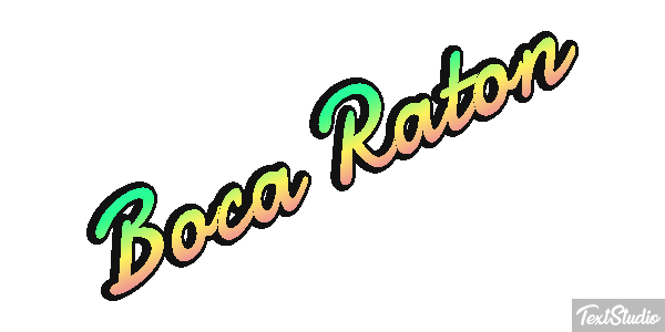 Boca Raton Efecto de texto