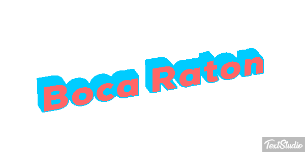 Boca Raton Efecto de texto